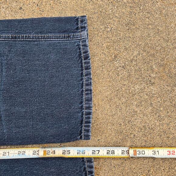 Vtg Y2k ARIZONA JEAN CO Metallic Dark Wash Carpenter Jeans Tagged 33 x 30 - Picture 7 of 7